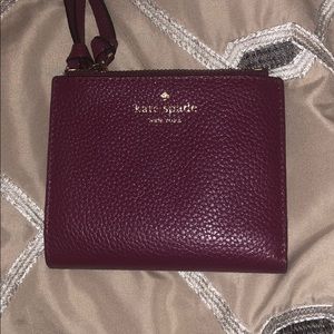 Kate spade wallet. Wine color